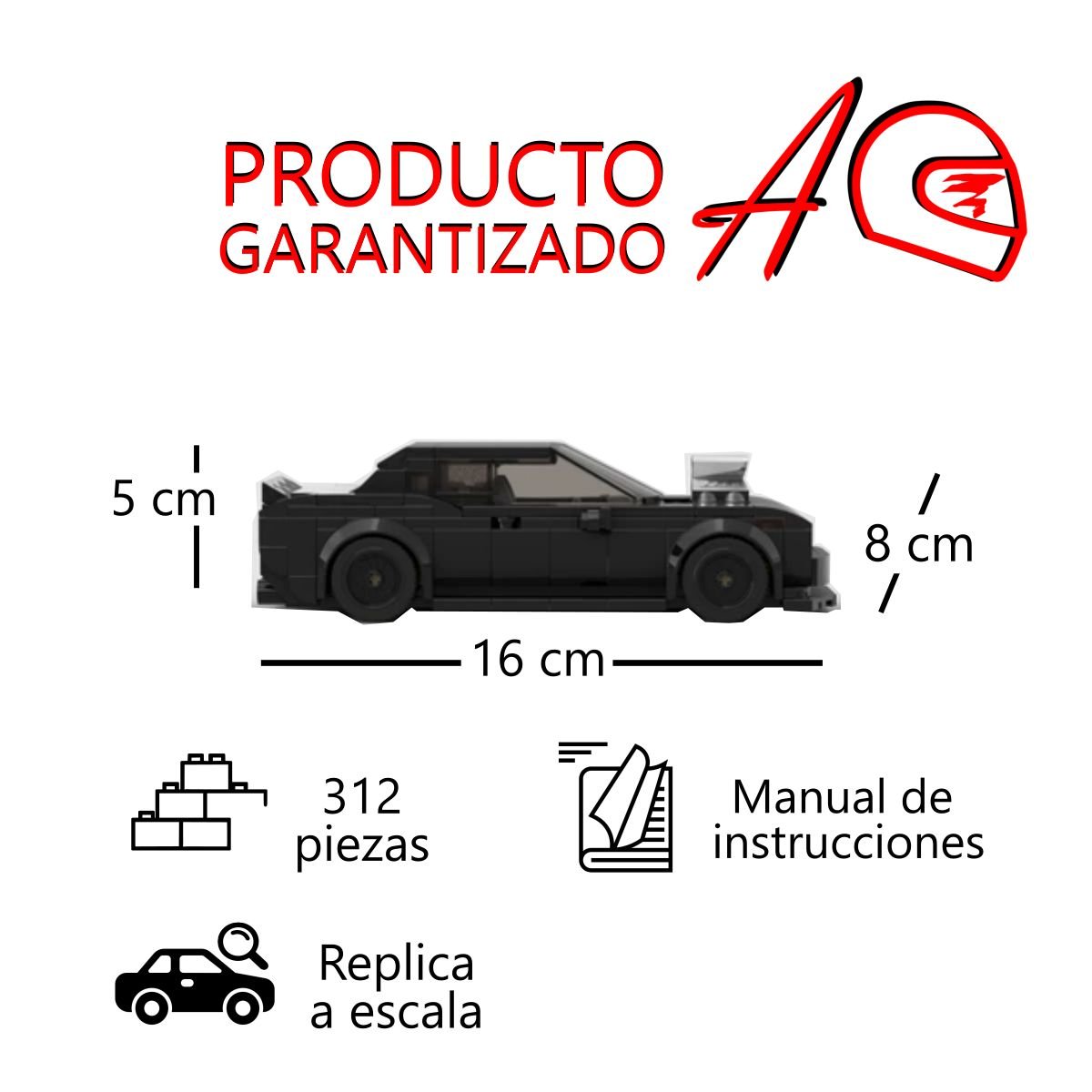 Dodge Charger de Dom Toretto| Kit de construcción de bloques de 312 piezas auto lego regalo hombre navidad 2025