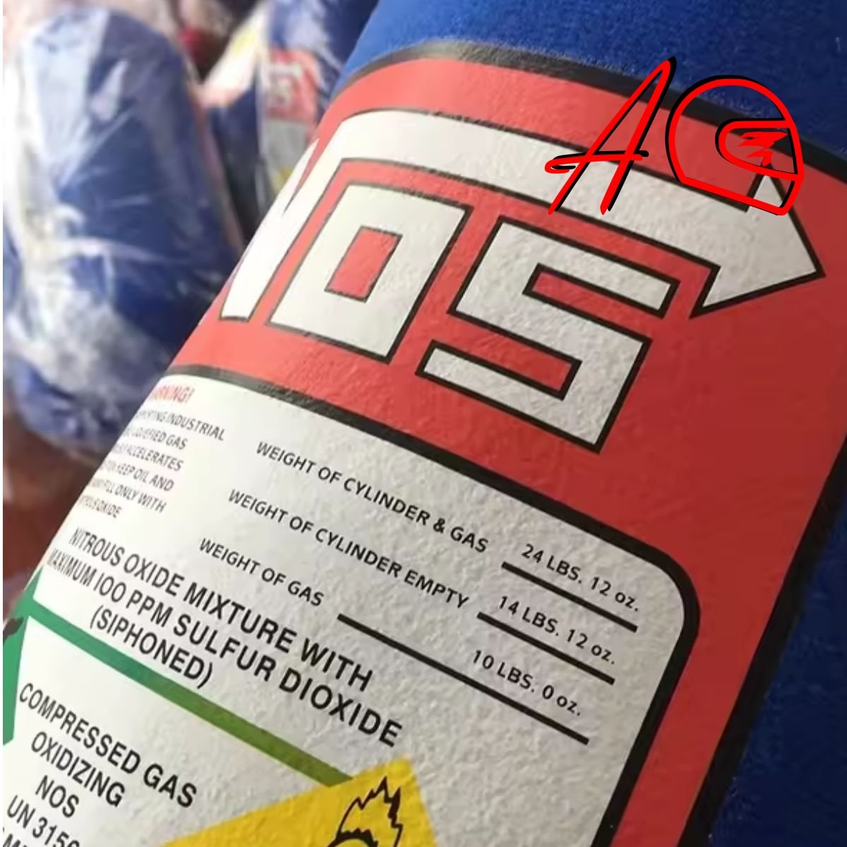 Peluche NOS Nitro Botella Azul fanatico de Rapidos y Furiosos