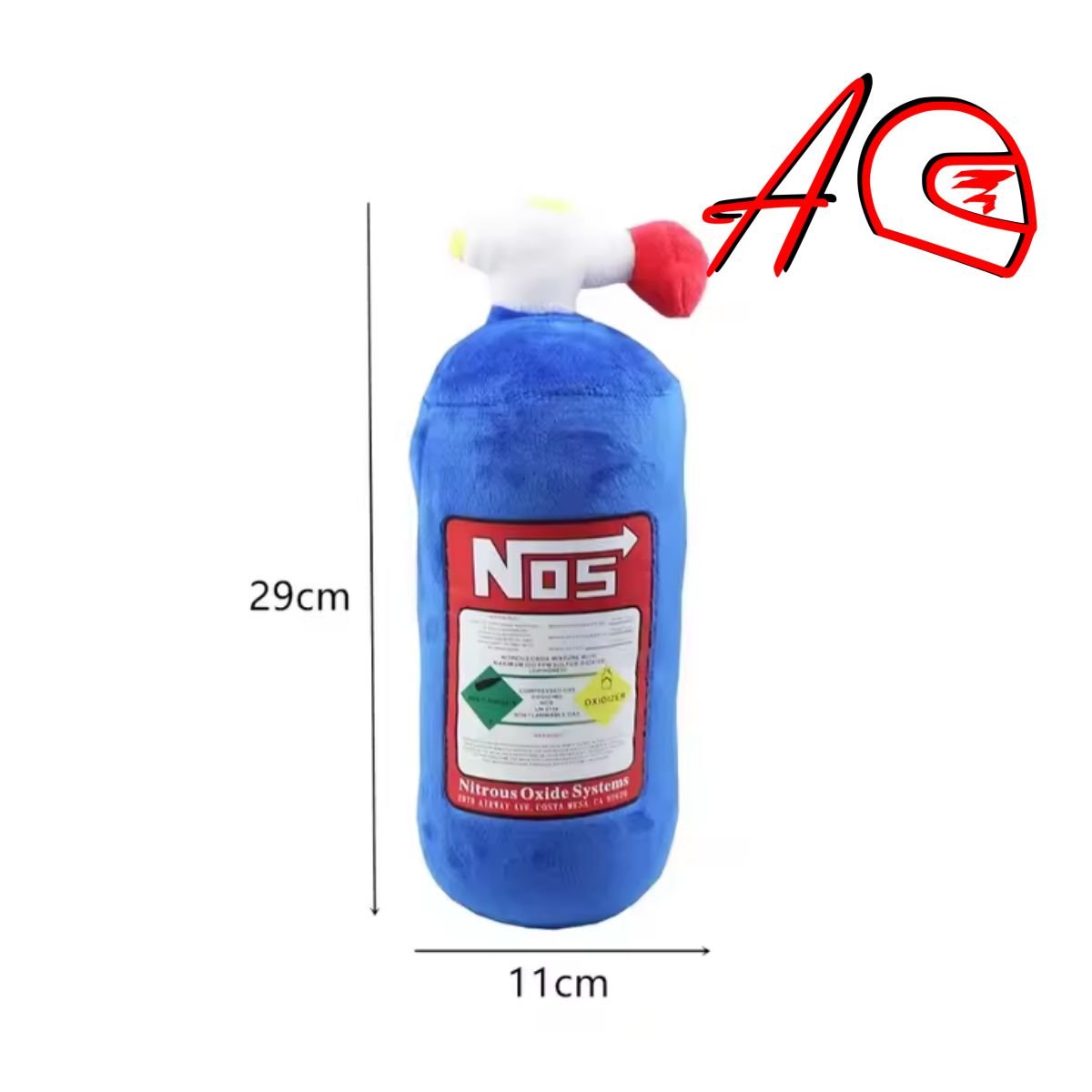 Peluche NOS Nitro Botella Azul fanatico de Rapidos y Furiosos