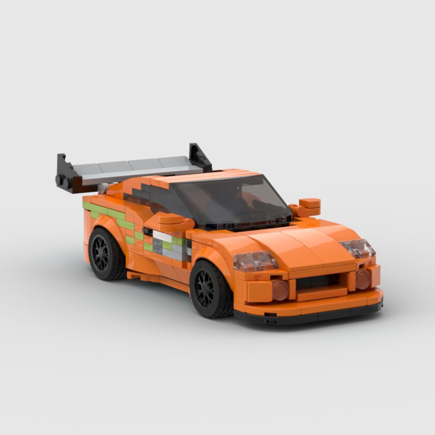 Auto a escala Toyota Supra MK4 | Kit de construcción de bloques de 367 piezas