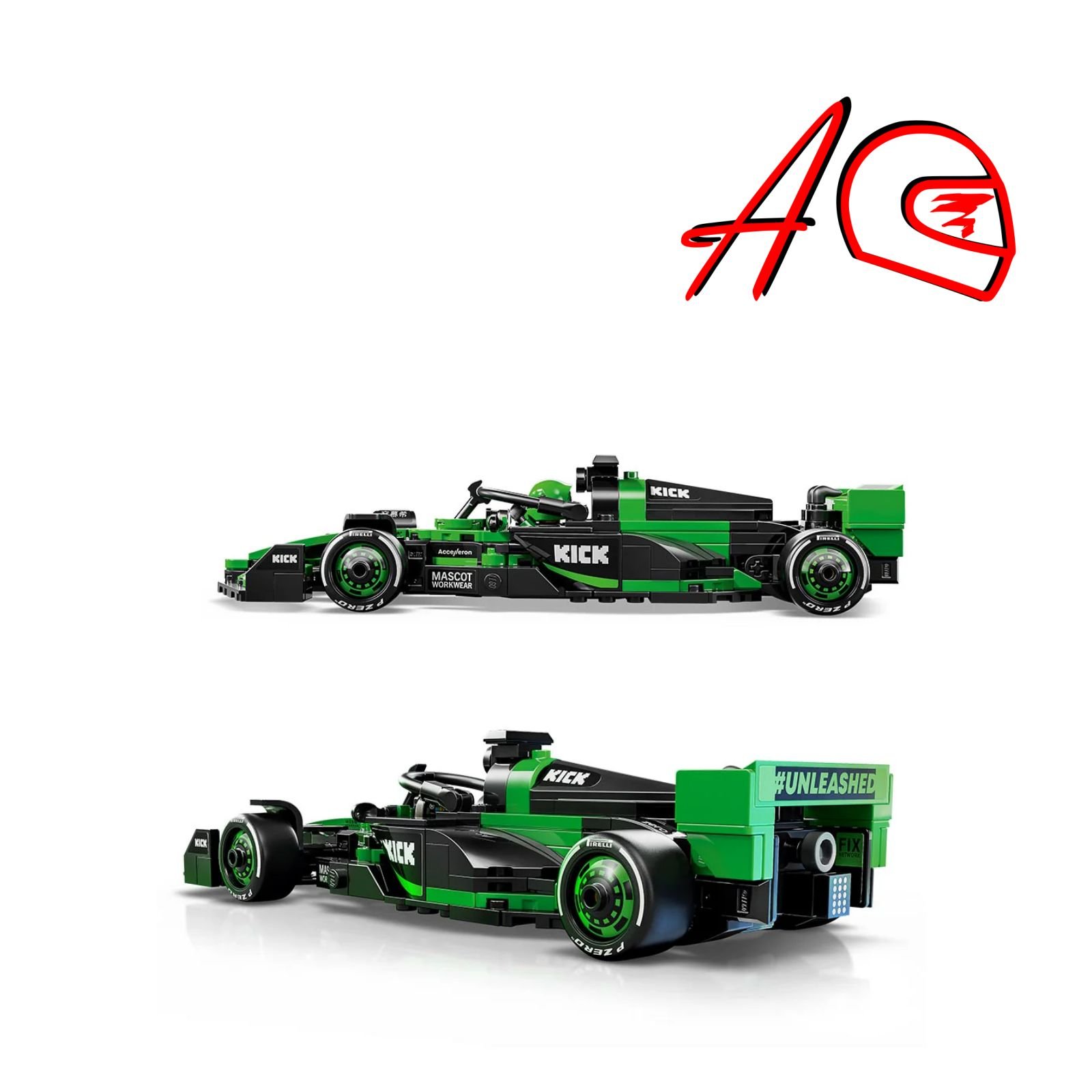 Auto LEGO F1 Kick Sauber C44 a escala 1:25 | Kit de construcción de bloques de 258 piezas regalo ideal hombre navidad 2025 2026
