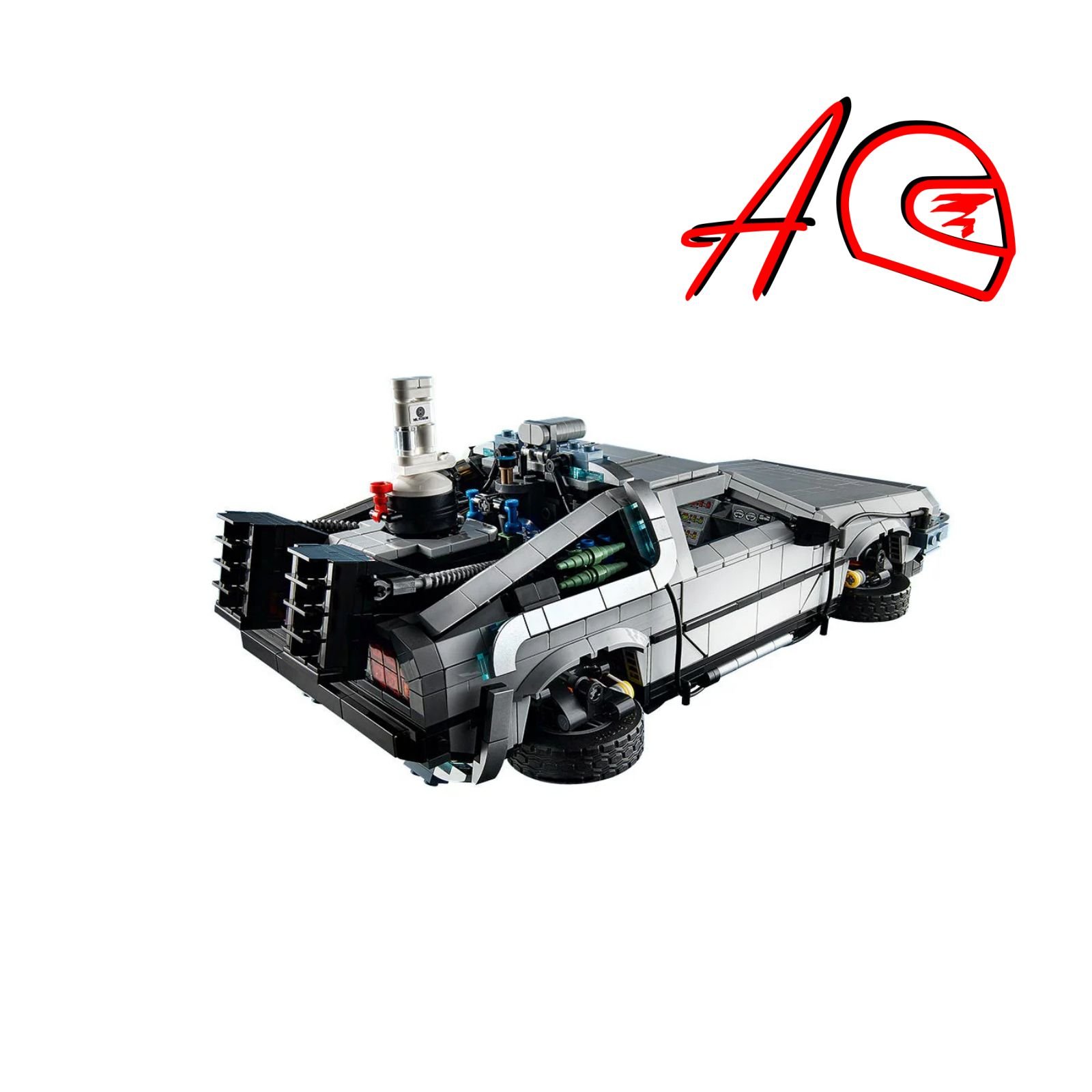 Auto a escala 1:8 DeLorean - Maquina del tiempo Technic | Kit de construcción de bloques de 1872 piezas