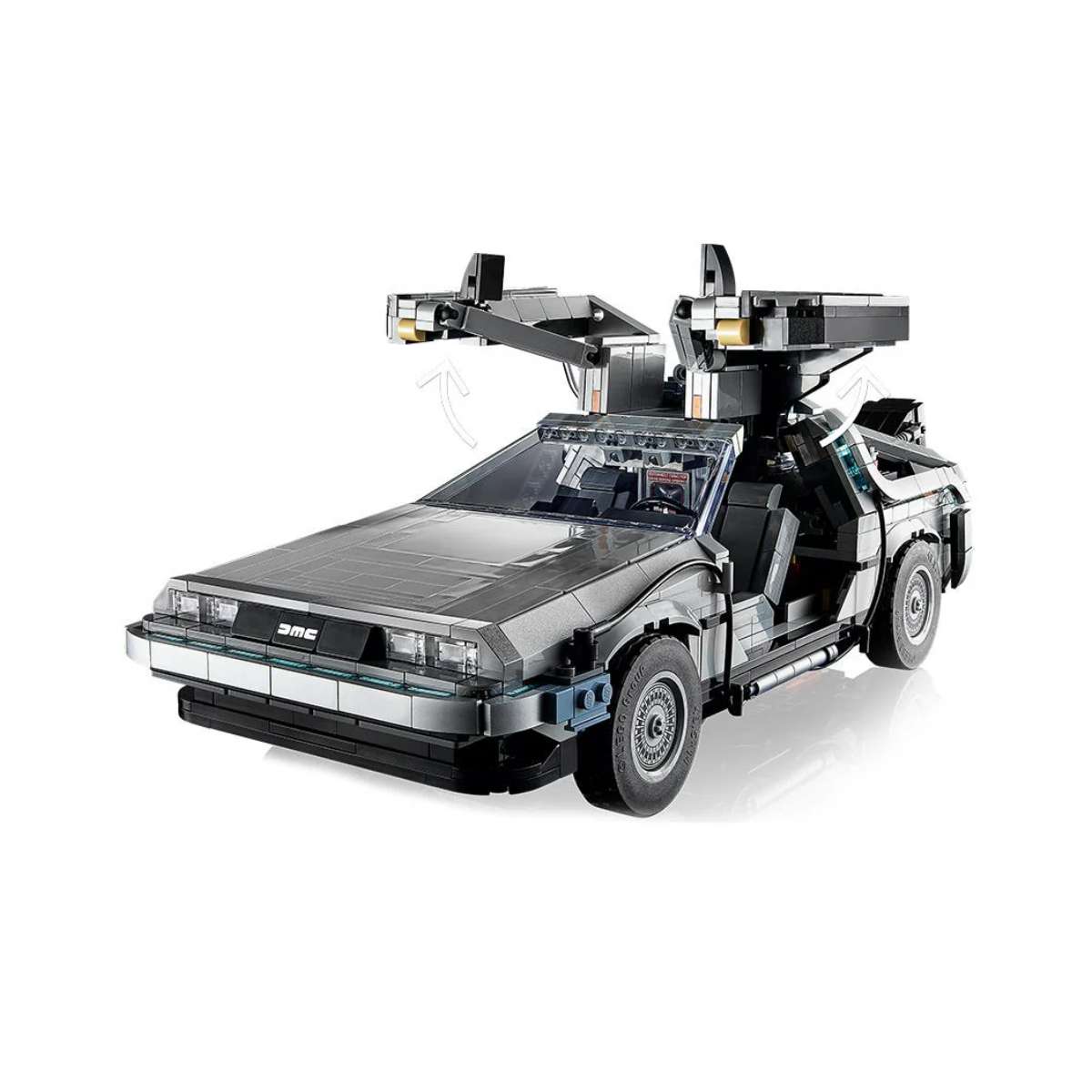 Auto a escala 1:8 DeLorean - Maquina del tiempo Technic | Kit de construcción de bloques de 1872 piezas