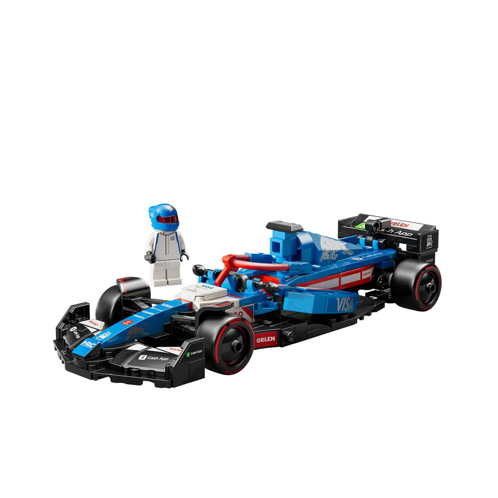 Auto lego F1 Visa Cash App RB VCarb a escala 1:25 | Kit de construcción de bloques de 250 piezas regalo ideal hombre navidad 2025