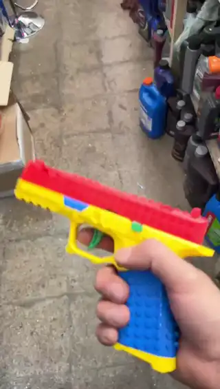 Pistola de juguete | Kit de bloques de construcción lanzador airsoft