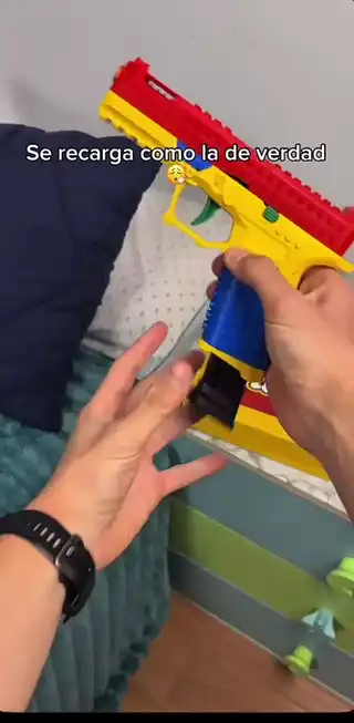 Pistola de juguete | Kit de bloques de construcción lanzador airsoft