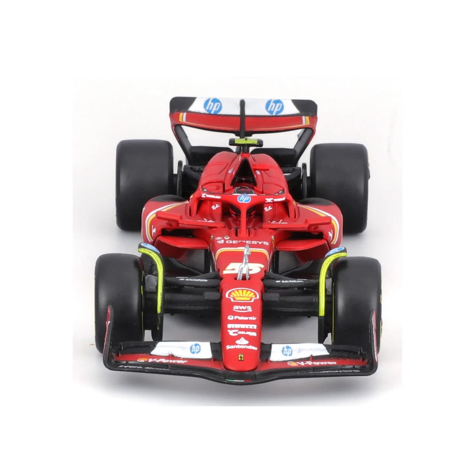 Bburago Auto F1 Ferrari SF24- N55 Sainz escala 1:43 | Diecast metálico en caja acrílica