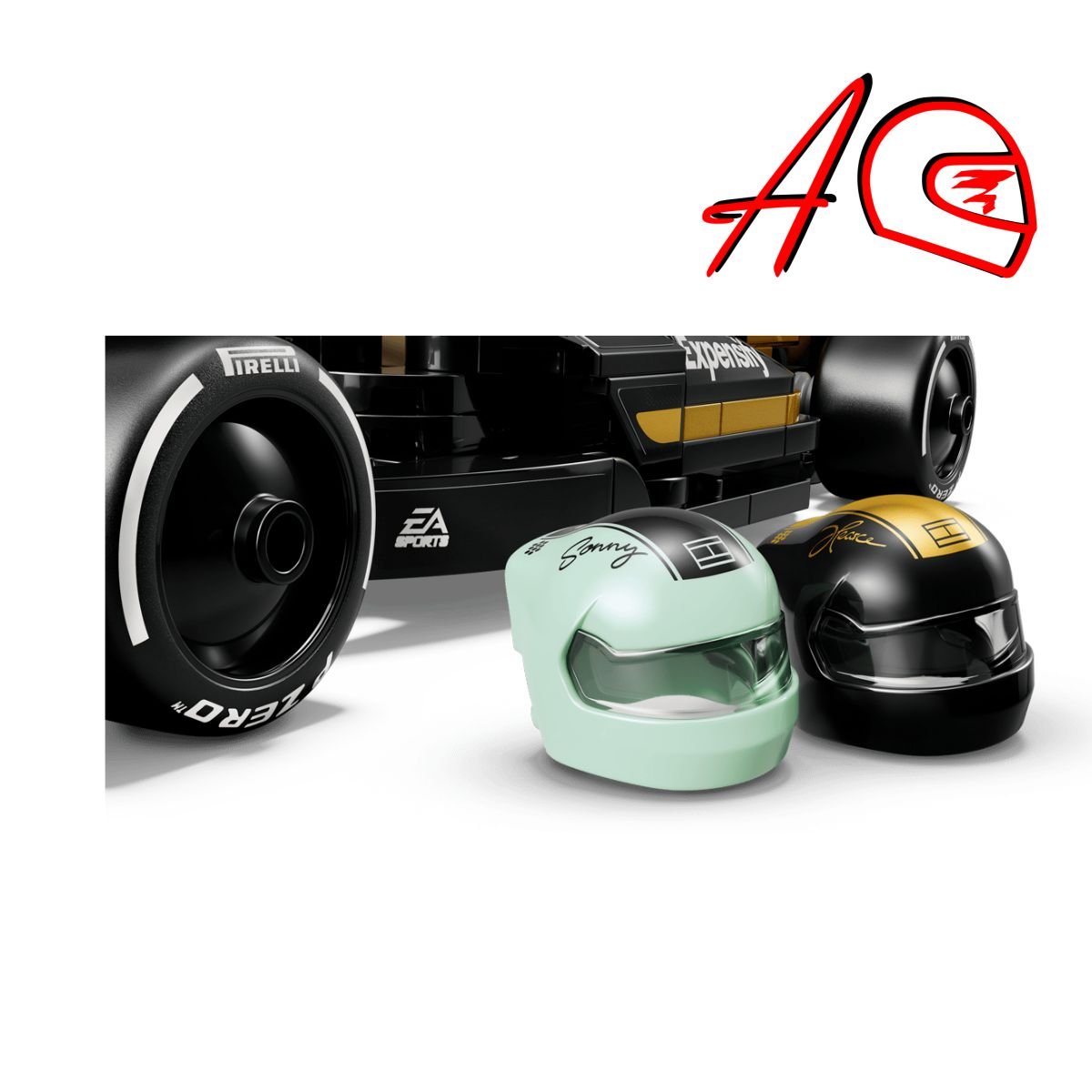 Auto F1 LEGO APX GP La Pelicula a escala 1:25 | Kit de construcción de bloques de 267 piezas