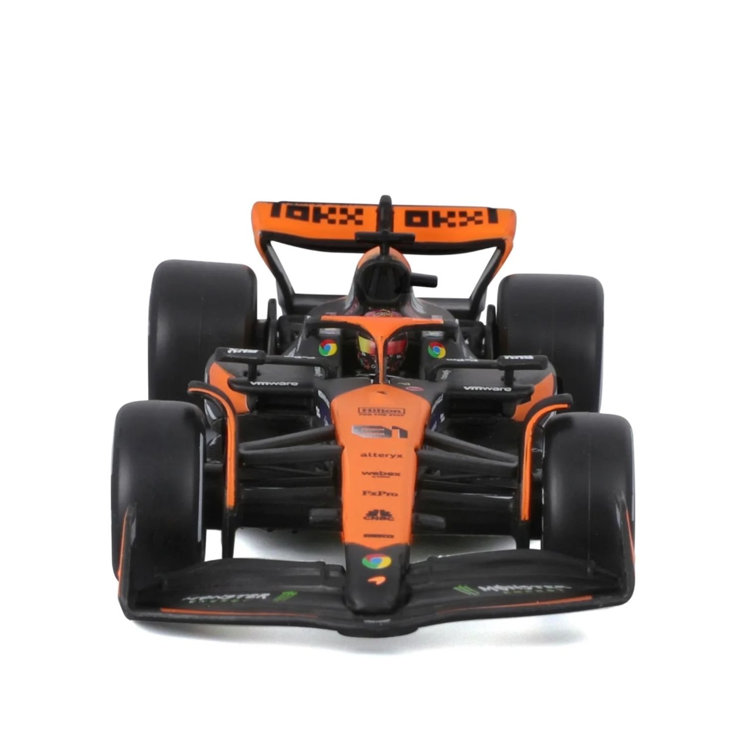 Bburago Auto F1 McLaren MCL38 de Miami Grand Prix - N81 Oscar Piastri escala 1:43 | Diecast metálico en caja acrílica