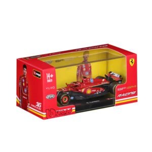 Bburago Auto F1 Ferrari SF24- N16 Charles Leclerc escala 1:43 | Diecast metálico en caja acrílica