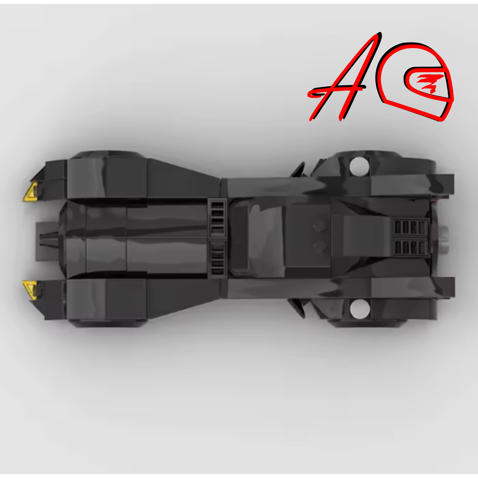 Auto a escala Batimovil | Kit de construcción de bloques de 204 piezas - Imagen 3