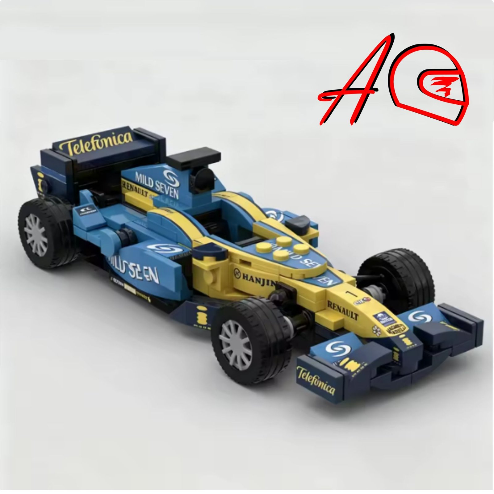 Auto F1 RN R25 a escala 1:25 | Kit de bloques de 219 piezas