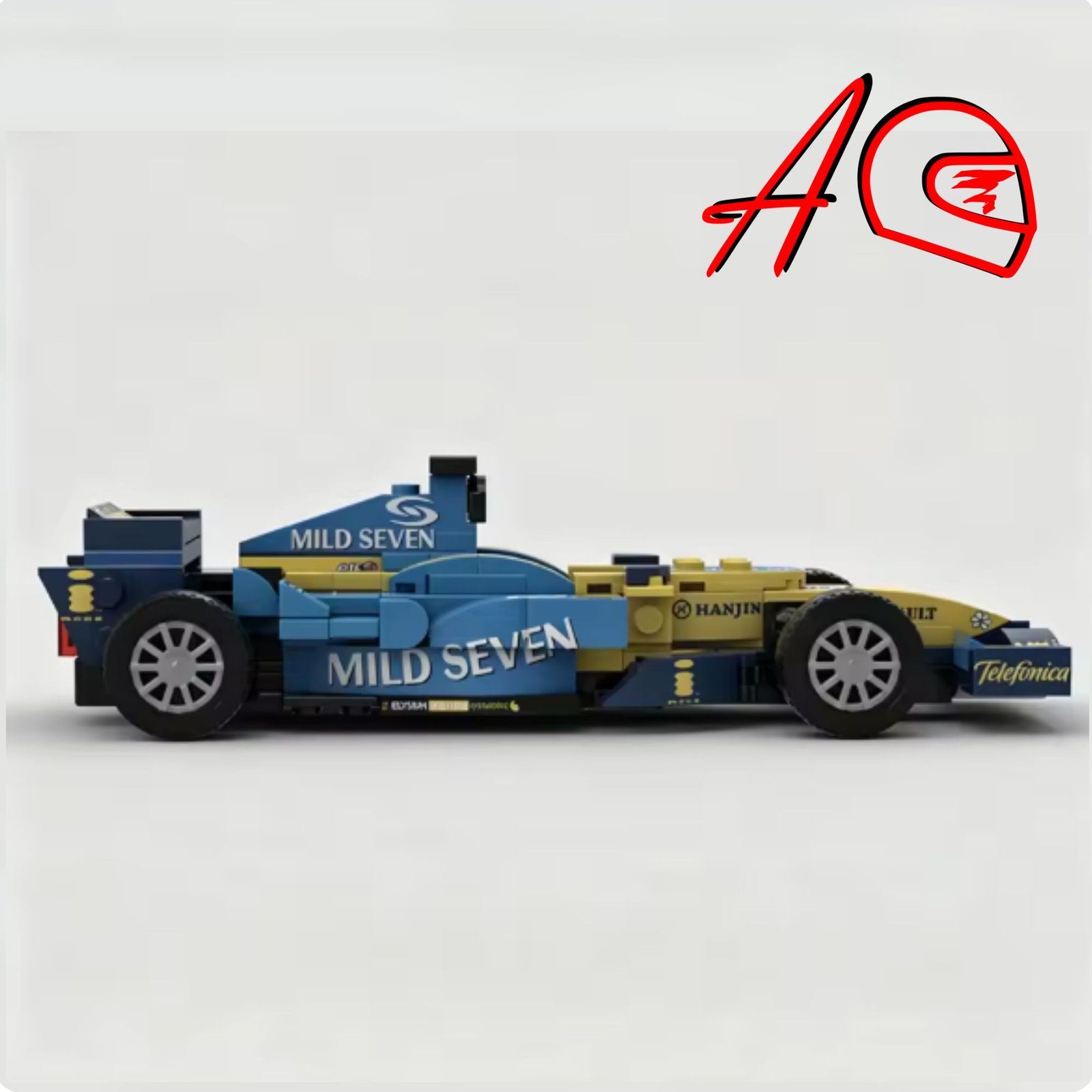 Auto F1 RN R25 a escala 1:25 | Kit de bloques de 219 piezas
