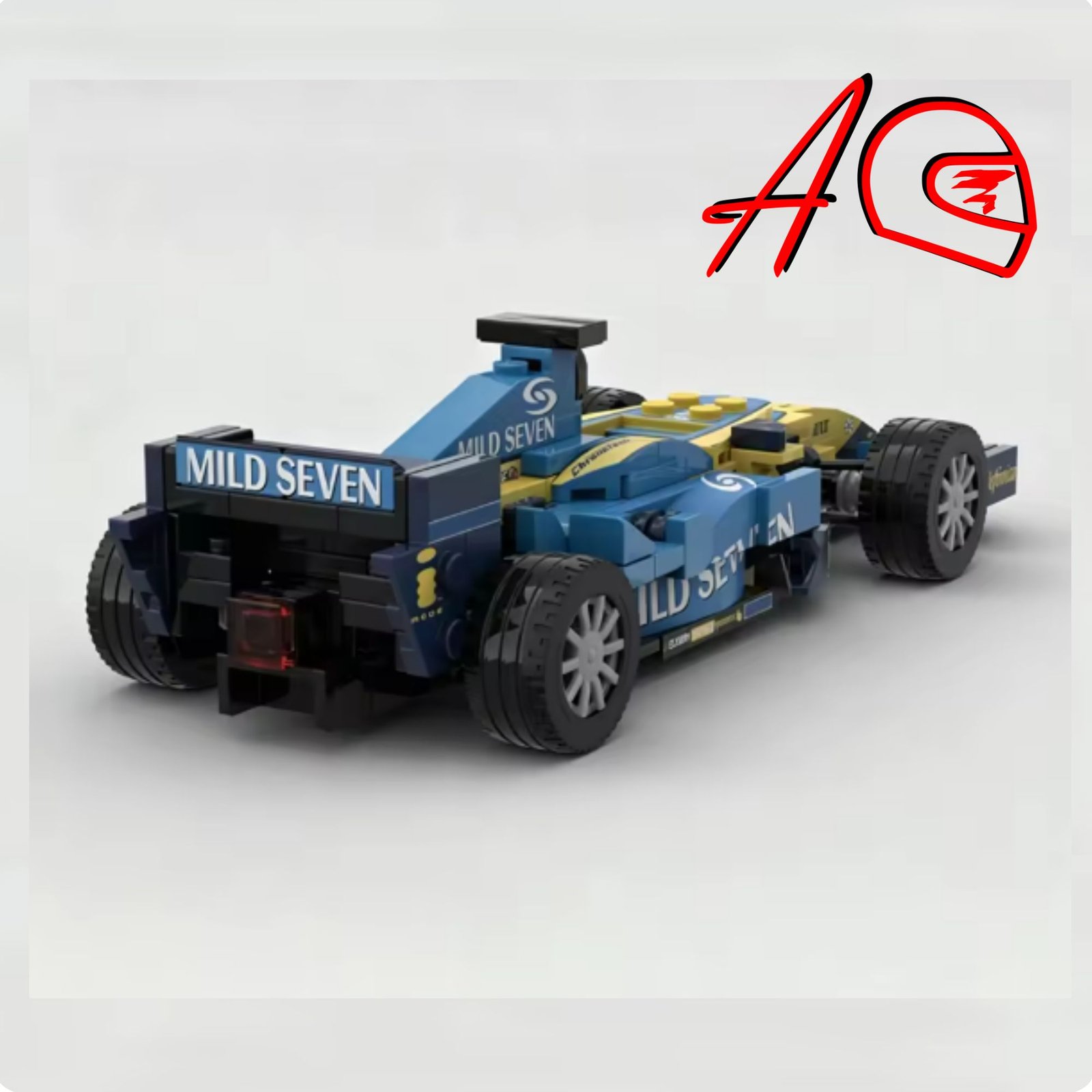 Auto F1 RN R25 a escala 1:25 | Kit de bloques de 219 piezas
