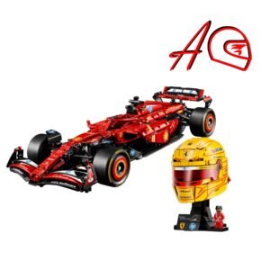 Promo Fan Hamilton - Auto Fórmula 1 SF24 escala 1:8 + Casco N44 | 2 Kits de bloques