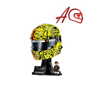Promo Fan Lando Norris - Auto Fórmula 1 McLaren MCL39 escala 1:8 + Casco Numero 4 | 2 Kits de bloques