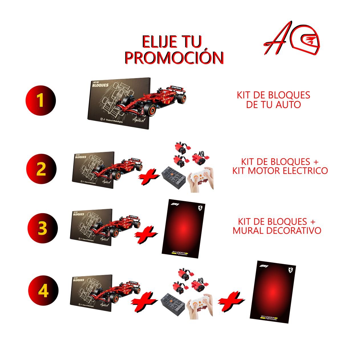 Elije tu promoción y añade el accesorio ideal para tu proximo kit de bloques