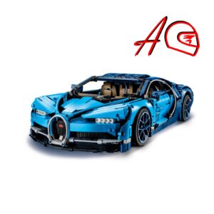 Auto a escala 1:8 Bugatti Chiron | Kit de construcción de bloques de 3597 piezas
