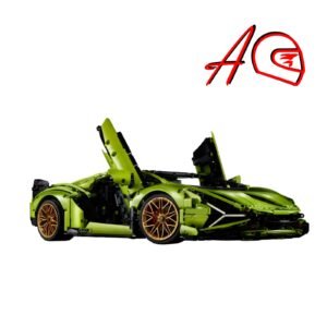 Auto a escala 1:8 Lamborghini Sian | Kit de construcción de bloques de 3694 piezas